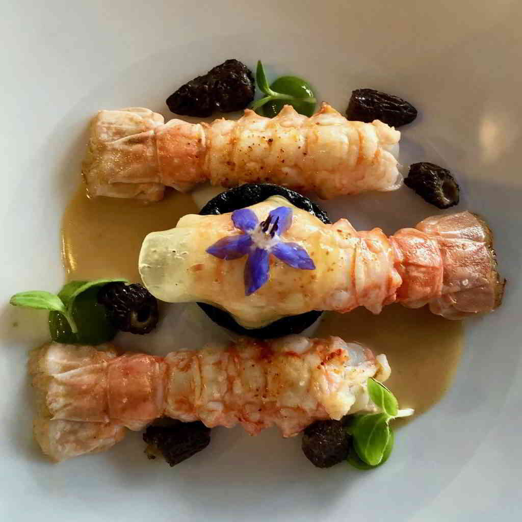 Crayfish specialty at Hôtel Les Glycines