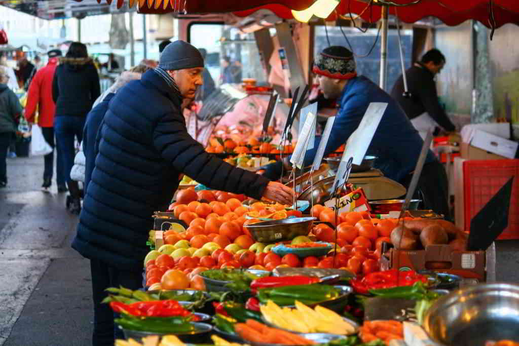 A typical food market