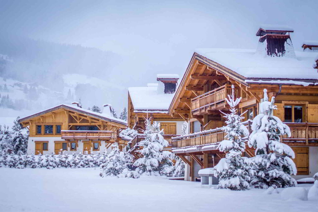 megeve chalet neige alpes