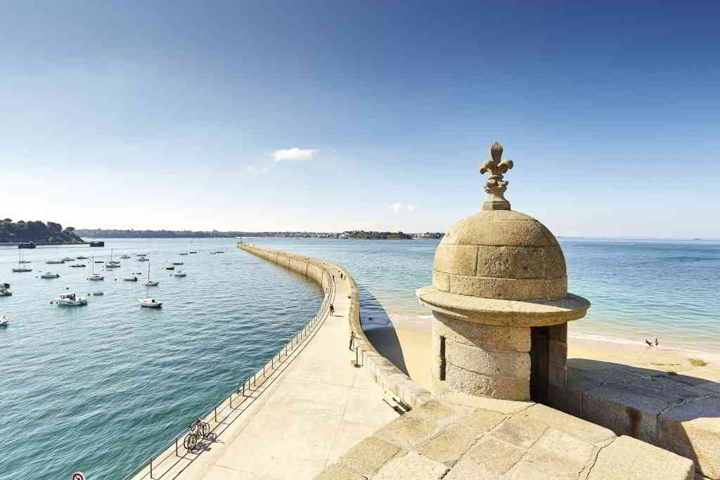 The pier of the Grand Mole in Saint-Malo