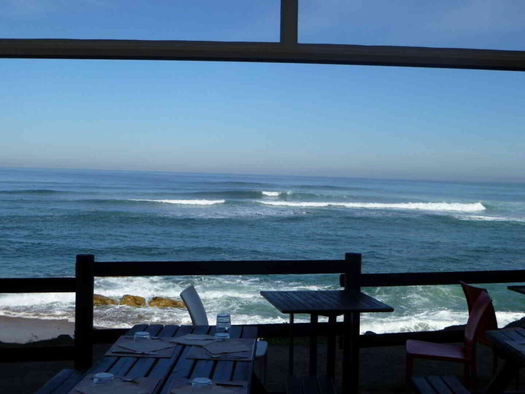 Seaside restaurant view