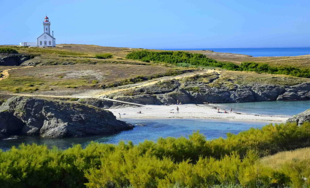 brittany belle ile lighthouse beach