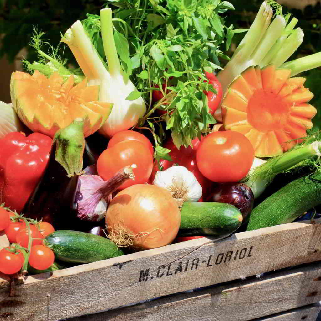 Fresh vegetables on a Provencal market