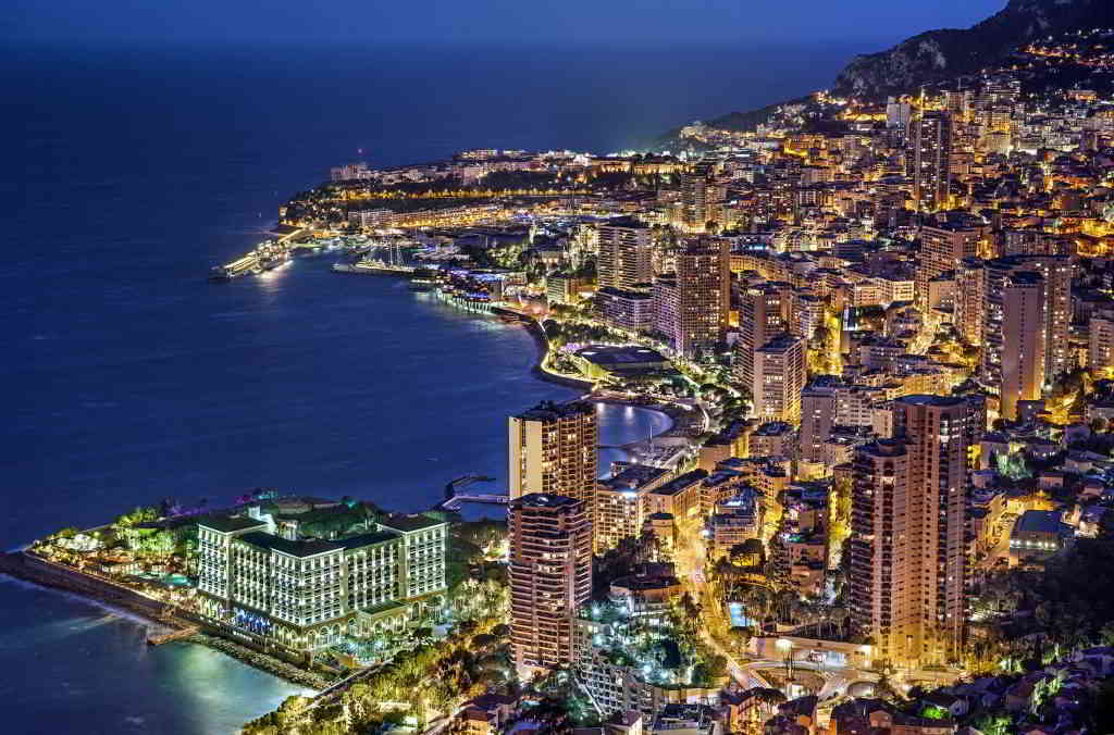 Monaco by night