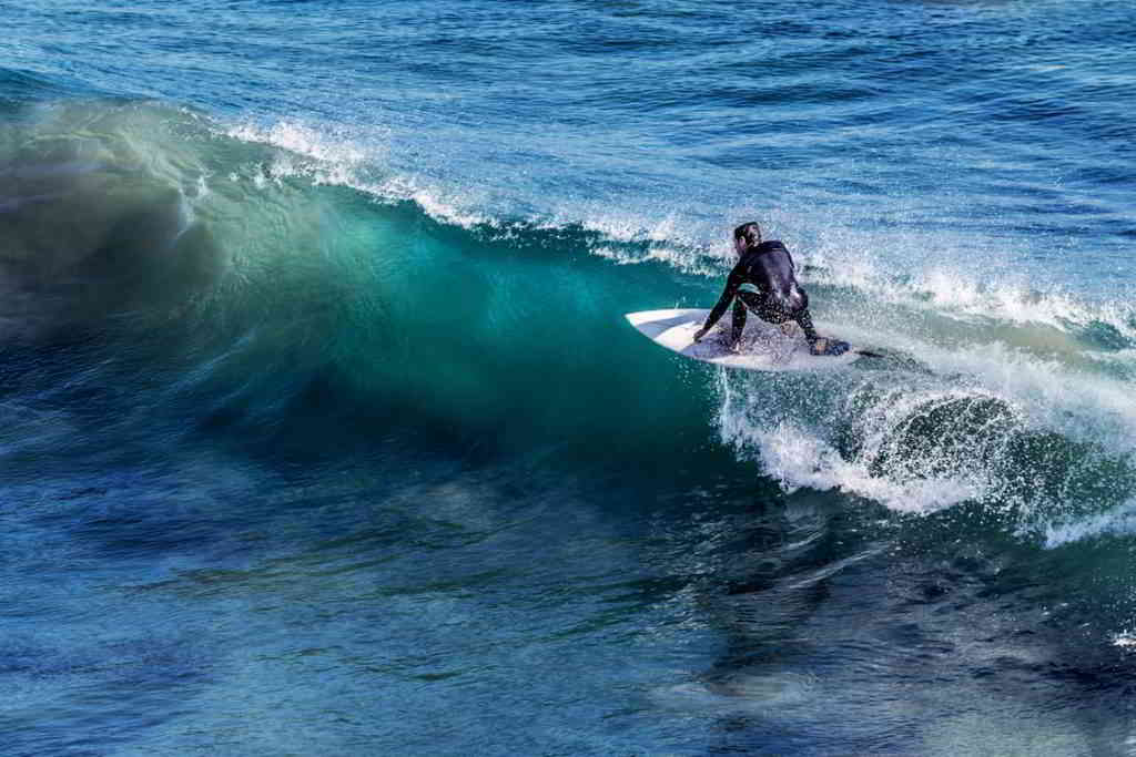 Surfing in Biarritz