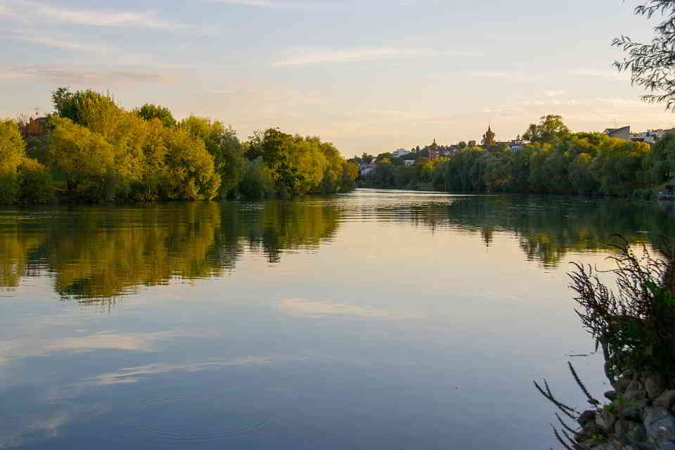 The Marne River at Sunset