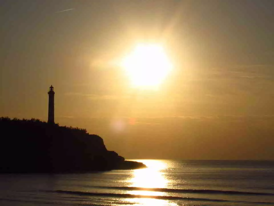 A Beautiful Sunset in Biarritz